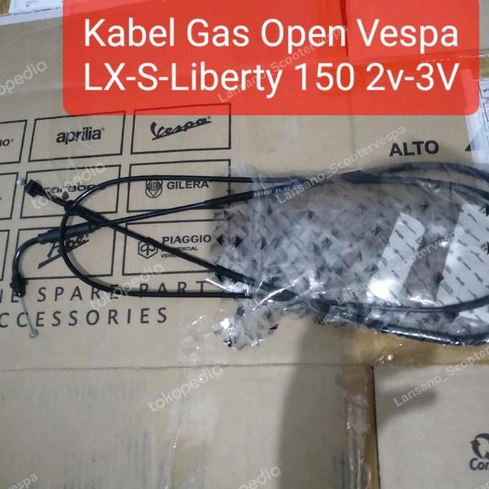 Kabel Gas / Tali Gas Open Vespa LX / S / Liberty 150ie