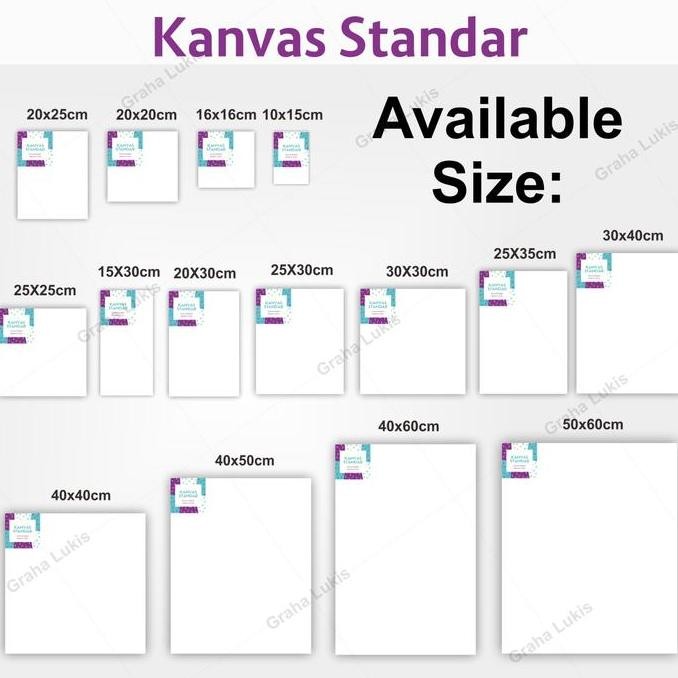 

ready Kanvas Standar Graha Lukis 40x40cm