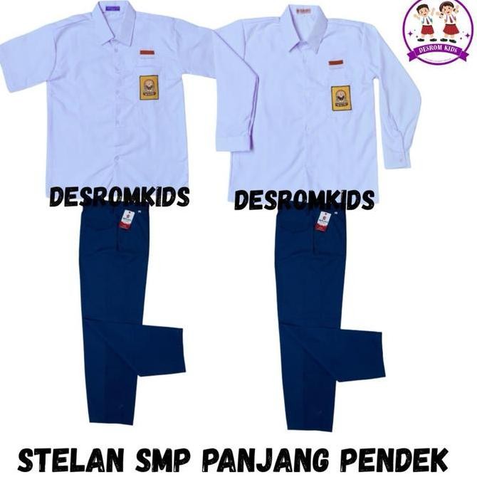 Promo Setelan Seragam Sekolah Osis Smp Atasan Dan Bawahan Anak Laki Llaki Kelas 123 Bahan Adem Baju 