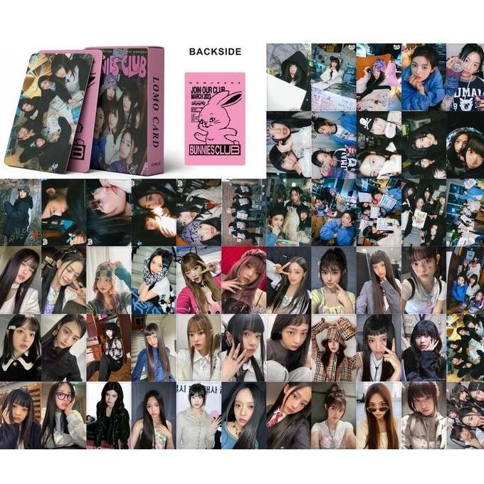 ready Ready55pcs/box KPOP NewJeans Photocard 2023bunnies Club HD Kartu Lomo HYEIN MINJI HANNI Collec