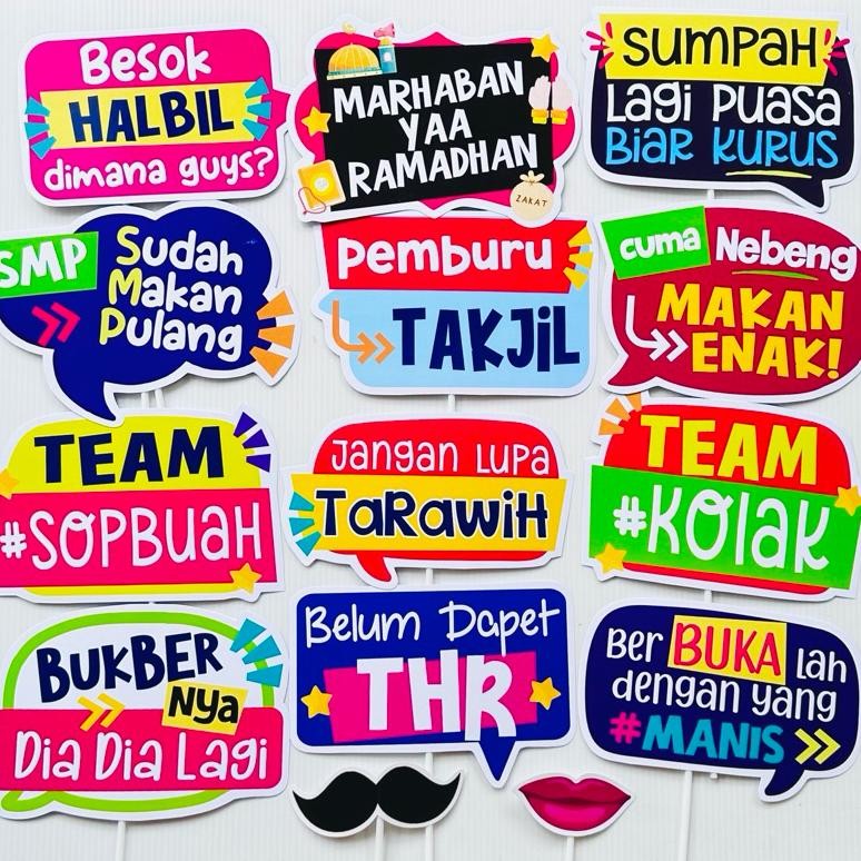 xenn bukber takjil ramadhan props photobooth puasa