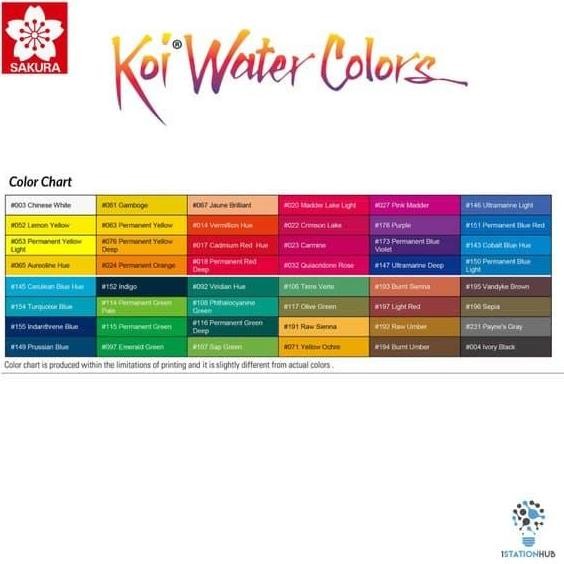 

ready sakura koi watercolor half pan refill (available 48clr)