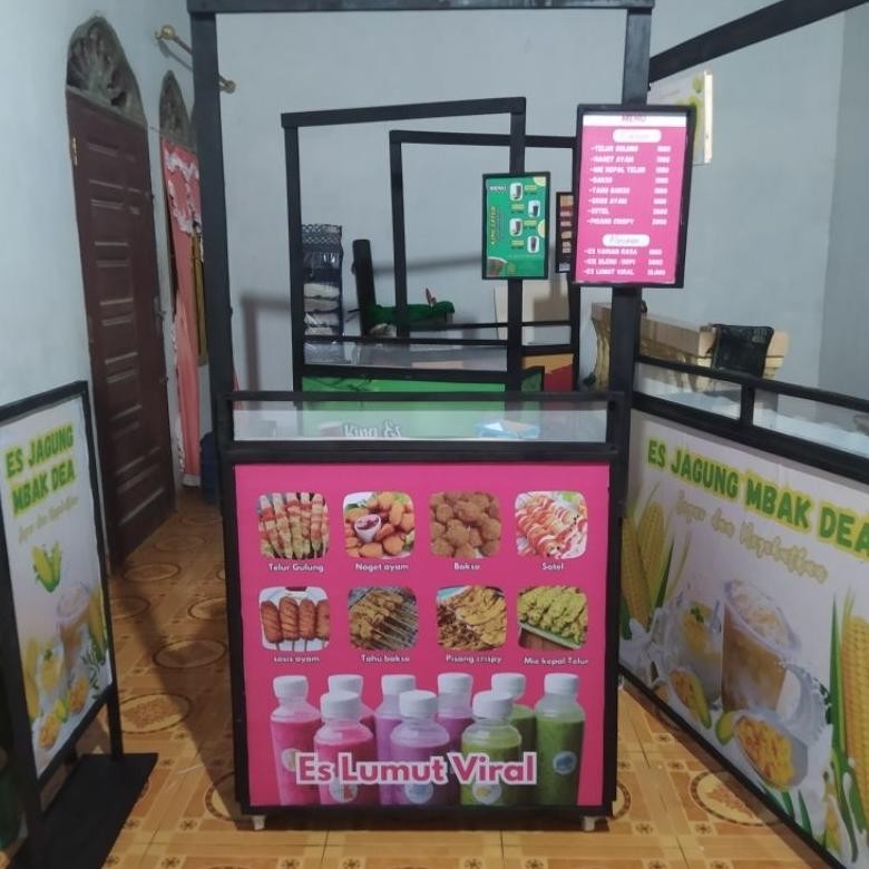 xenn gerobak lipat roda murah  | gerobak jualan | booth portable | gerobak kekinian
