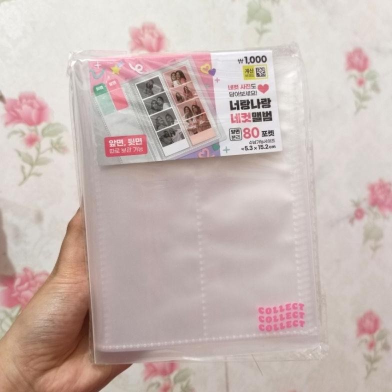 sele [po] photostrip binder collection book kolbuk 4cut daiso transparan