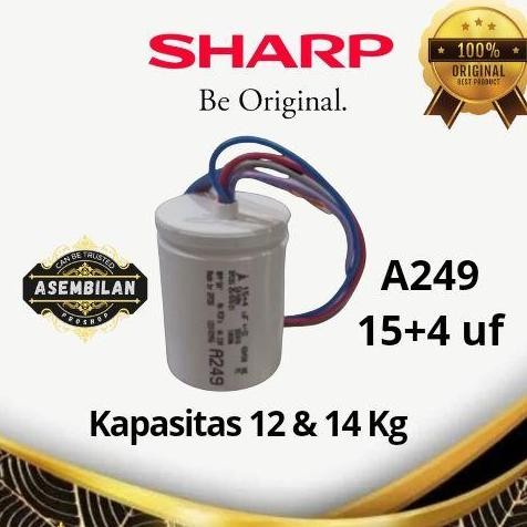 kapasitor mesin cuci 2 tabung sharp original A249 epcos 12&14 kg READY