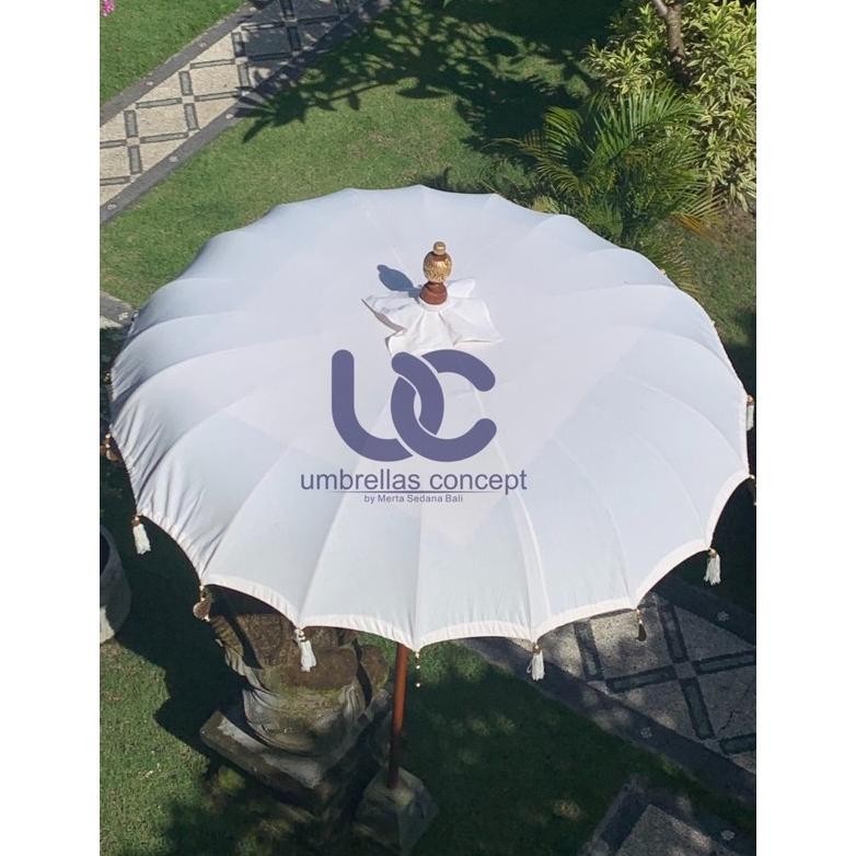 sele payung bali pantai 2 meter etnik / tedung klasik hias dekorasi kain ra dan waterproof