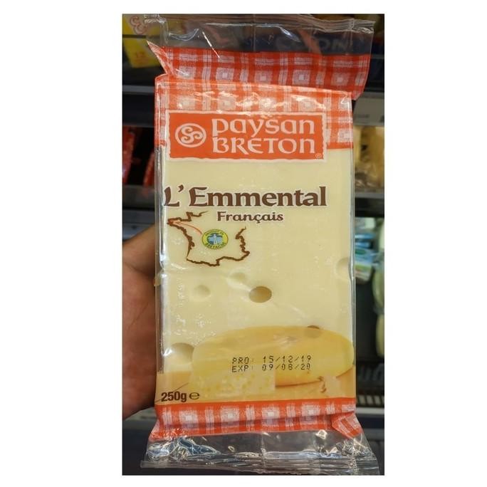 

Grosir Paysan Breton Keju Cheese L'Emmental Francais 250Gr /Each