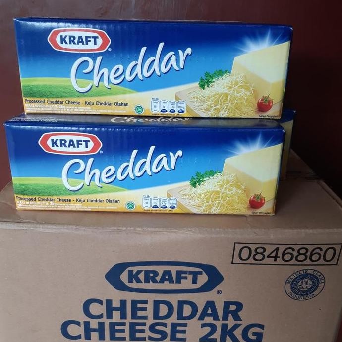 

Sale Keju Kraft Cheddar 2Kg/ Keju Cheddar Kraft 2Kg