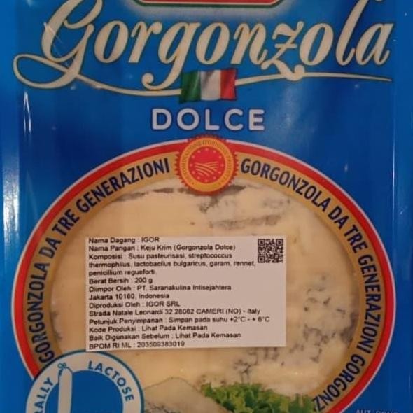 

Murah Igor Gorgonzola Dolce Portion 200Gr Keju