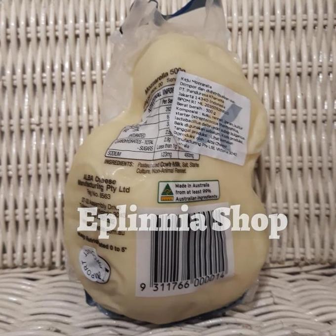 

Grosir Keju Alba Cheese Mozzarella Mozarela 500 Gr - Keju Mozarella