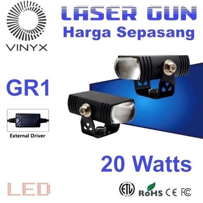 LAMPU TEMBAK VINYX GR1 SLIM LAMPU LED SOROT VINYX GR1 SEPASANG LAMPU