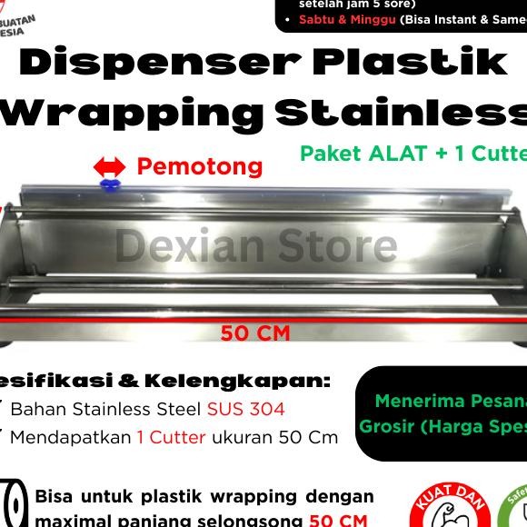 Alat Pemotong Plastik Wrap Dispenser Plastik Wrap