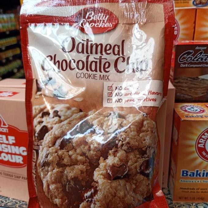 

Betty Crockers Oatmeal Chocolate Chip 496Gr Terbaru
