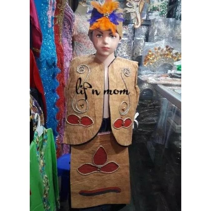 Baju Adat Papua TK & SD // Pakaian Adat Papua Kayu // Baju Papua