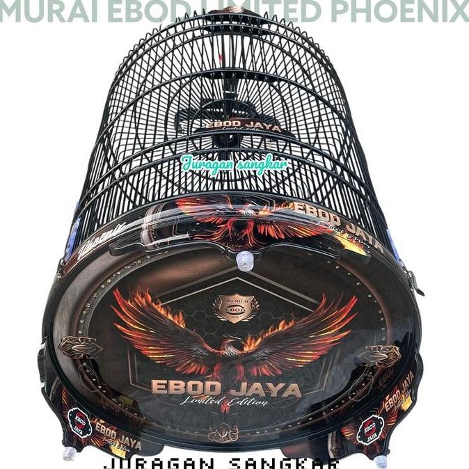 sangkar kandang murai EBOD pvc decal limited edition phoenix series