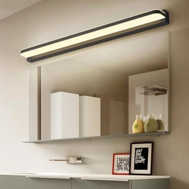 Lampu Led Cermin Kamar Mandi Tempel Dinding Panjang Stainless Steel