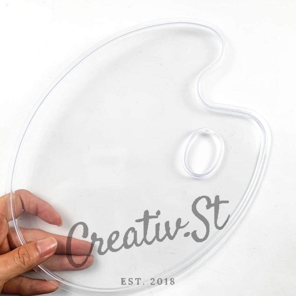 

Palet Lukis Transparan Bening Transparent Palette Acrylic Plastic 20 X 30 Cm 22 X 28 Cm MAKETH SV9