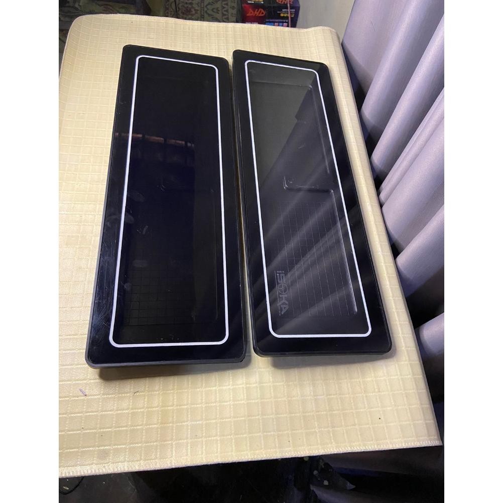 Tatakan plat mobil / Cover plat mobil Akrilik  Riben hitam 1 pc