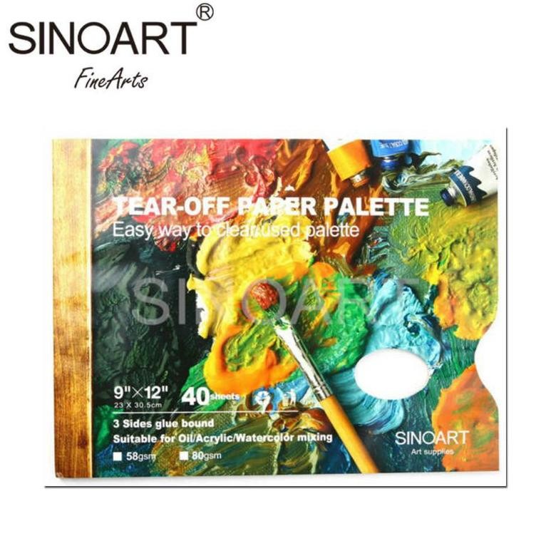 

Sinoart Tear-off Paper Palette 40 Sheets SV9