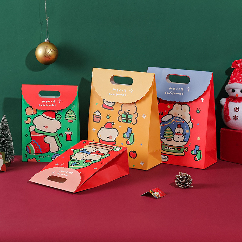 

PAOPAO Paperbag Natal Lovely Bear Motif Tutup Christmas Premium