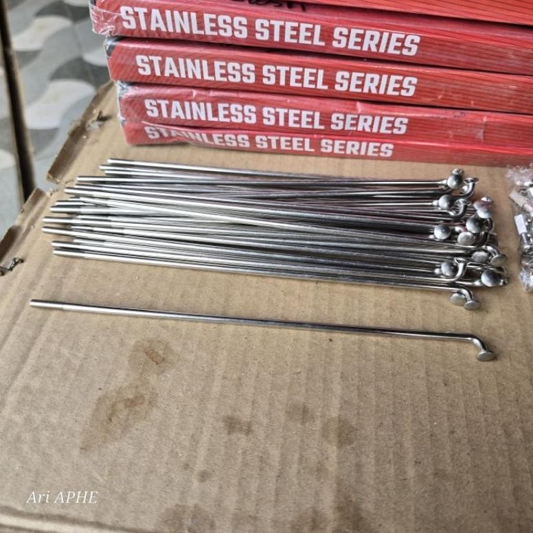 PROMO Ruji Jari Jari Stainless RIDE IT Ukur 9 x 159 184 - Ruji Velg Motor Stenlis Stainles