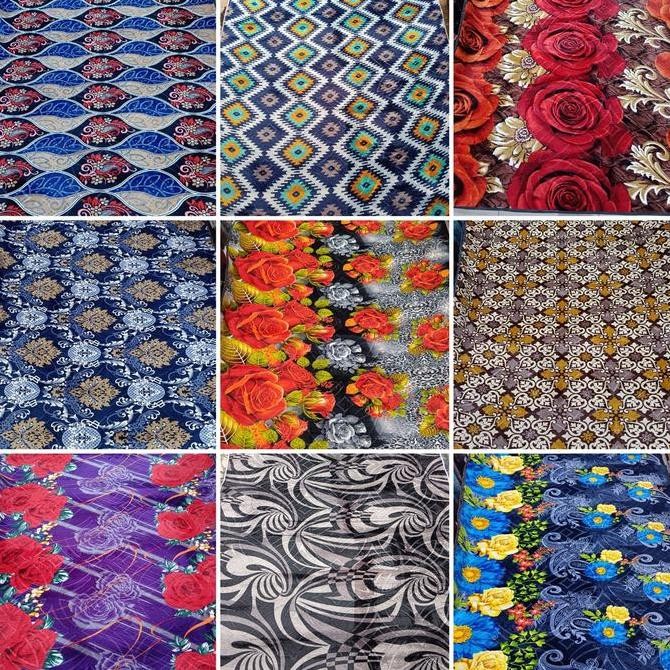 Karpet Malaysia 190x220 Minimalis Monokrom / Karpet Busa ukuran Besar