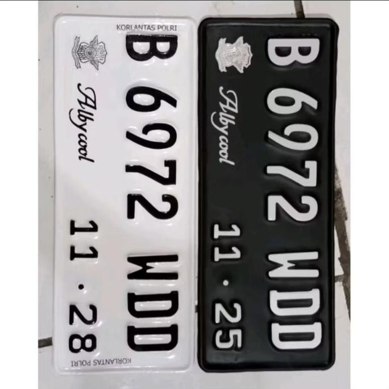 ASLI LOGO TIMBUL PLAT NOMOR MOTOR EMBLEM STANDAR SAMSAT TERBARU