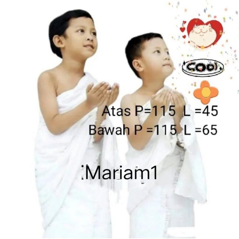 Kain ihrom anak TK kain ihrom manasik anak kain ihrom non instan kain ihrom instant anak tk AST