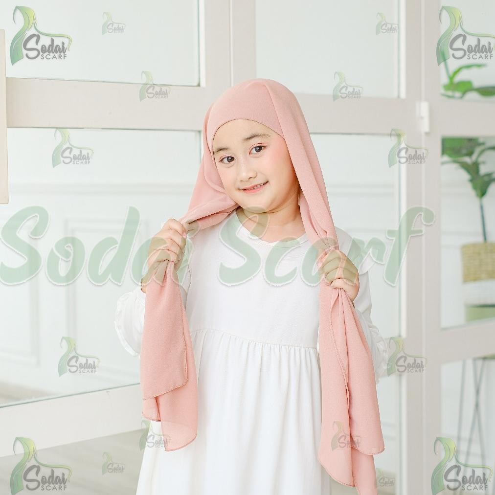 Hijab Pashmina Inner Anak Cerruty Baby Doll / Pasmina Instan Inner Anak 4 -8 Tahun Premium AST