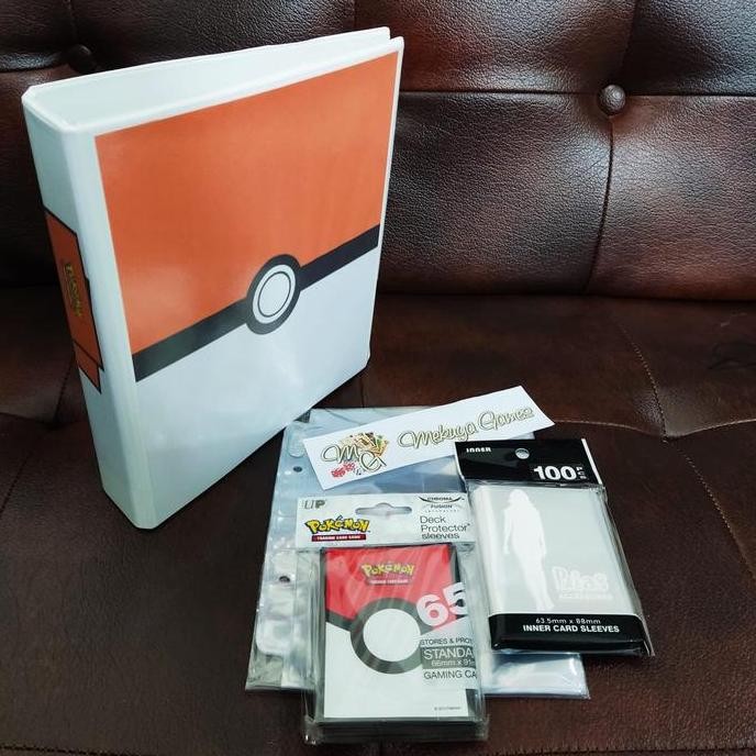 

TERMURAH - Paket Pokemon Card Album A5 Binder 4p Sleeve Page Double Inner MTG TCG