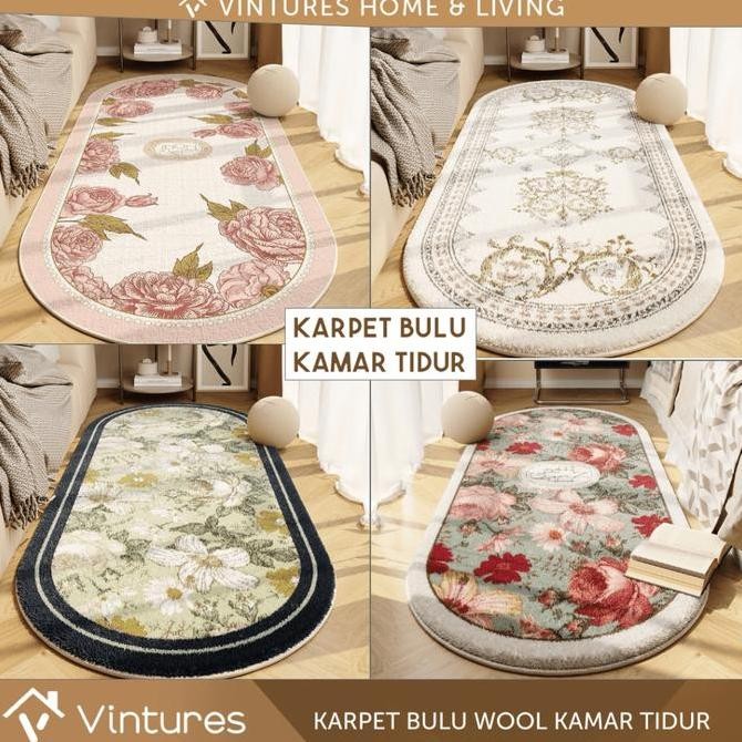 [50x120] Karpet Kamar Tidur Bulu / Karpet Aesthetic / Karpet Bulu