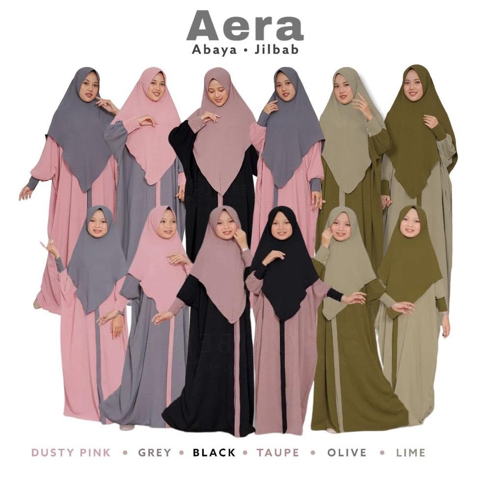 Aera by Oribelle/abaya anak/abaya couple ibu dan anak/gamis couple/gamis ibu dan anak/dress muslim/k