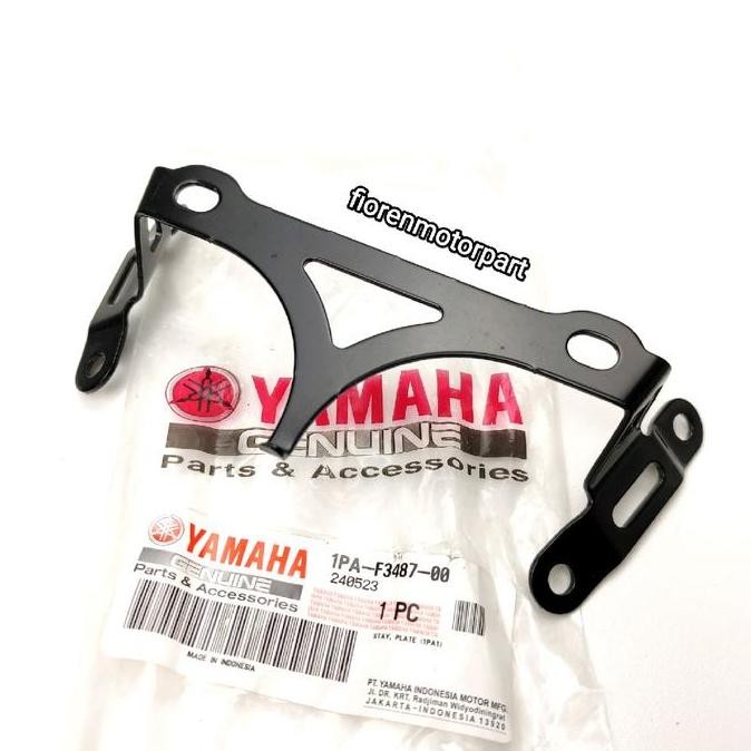 Promo BREKET DUDUKAN PLAT NOMOR DEPAN VIXION NEW NVL 2013-2014 1PA-F3487-00 ORIGINAL YGP YAMAHA GENU