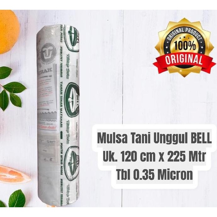 TERBARU - Plastik Mulsa Hitam Perak Cap Bell