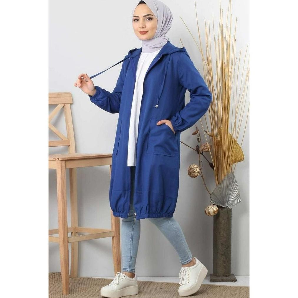 Jaket Muslim | Jaket Cewek Panjang | Jaket Hijab Muslimah Termurah AST