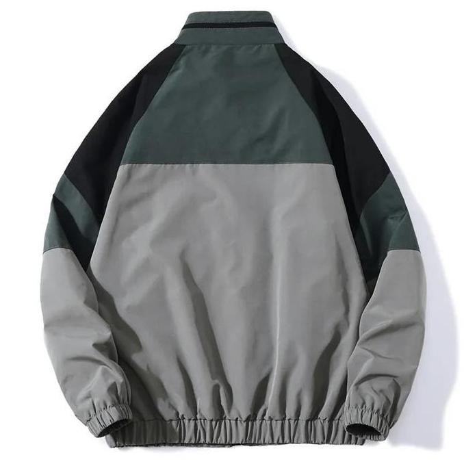 Varsity Jacket Vintage Parasut Casual Pria Polos (Best Quality)