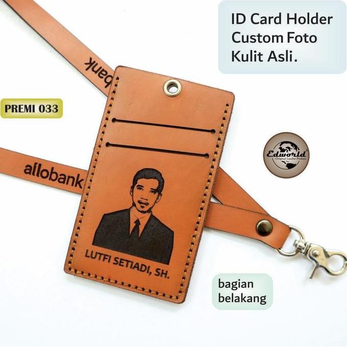 

TERMURAH - ID CARD HOLDER KULIT CUSTOM FOTO