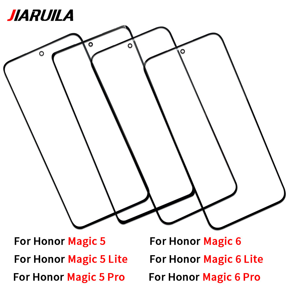 

10 Buah Layar Sentuh Lcd Panel Kaca Luar Depan untuk Huawei Magic 5 6 Lite Pro Oca Ganti Kaca