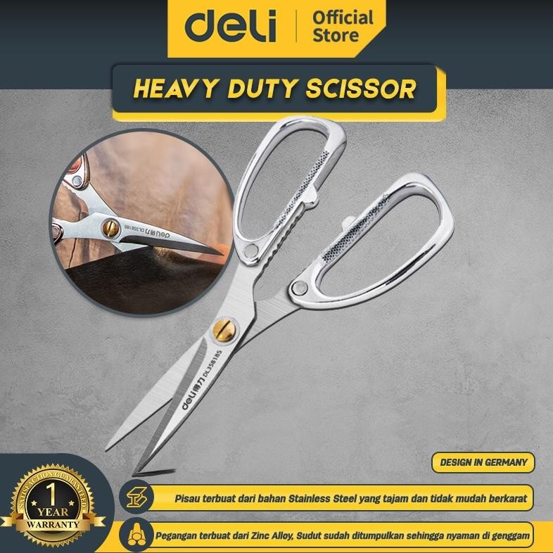 

Baru Deli DL358185 Gunting Industri Heavy Duty Stainless Steel untuk Kain & Kardus