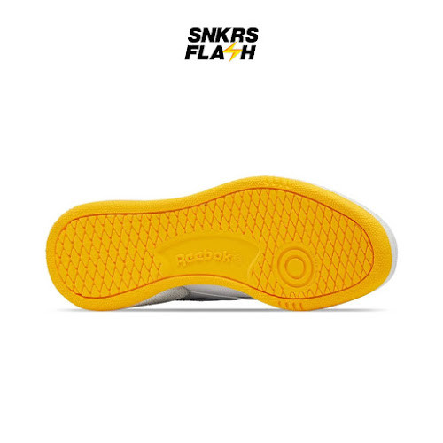 REEBOK Club C Revenge Spirit White Silver Sepatu Sneakers Pria - HQ6205 - Size 44