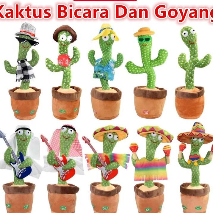 Mainan Berbicara Kaktus Bicara Dan Goyang Mainan Boneka Kaktus Bergoyang Dan Bicara Bisa Am Suara Bo