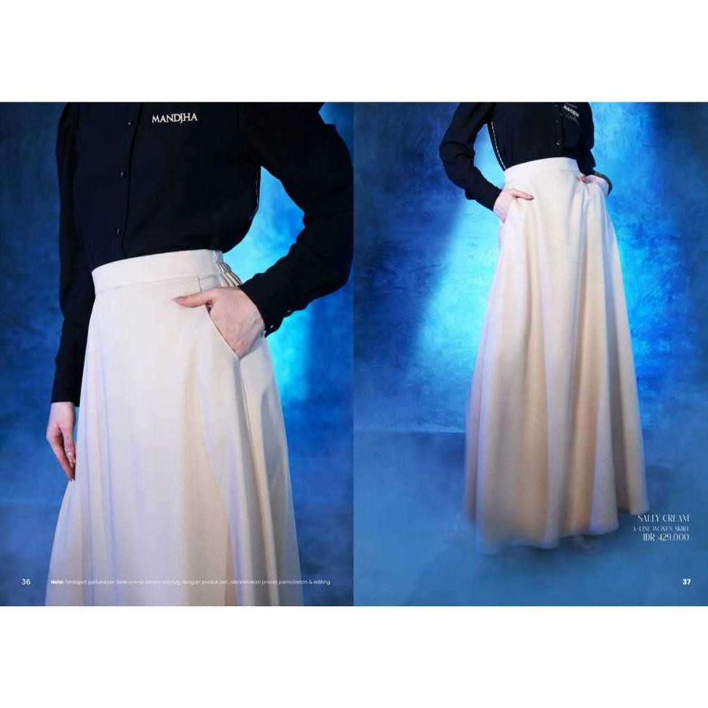 SALLY SKIRT (CREAM&DENIM) - ORIGINAL BY MANDJHA IVAN GUNAWAN AST