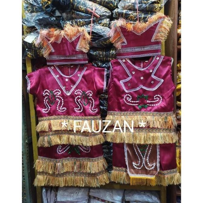 Baju Adat Papua Anak Laki-Laki Anak Cowok Anak Perempuan Anak Cewek Paud Tk Sd / Baju Adat Irian / B