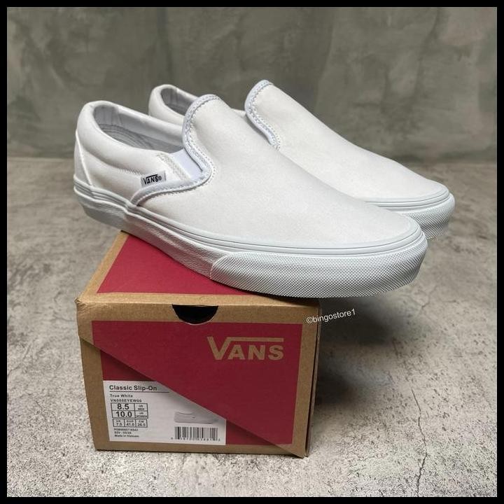 Terlaris Vans Slip On True White Original - Vans Slip On All White Good Quality