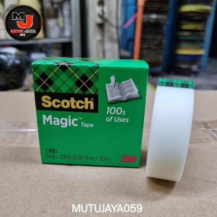 

Scotch Magic Tape 3 M Isolasi Traparan 810 Panjang 32,9m Selotip Traparent Bisa Di Tulis