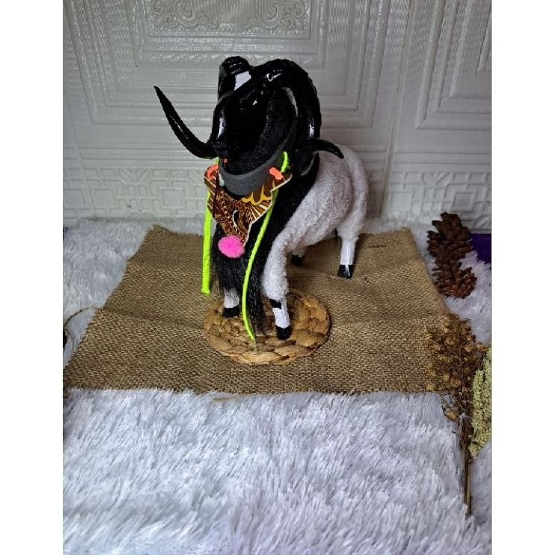 Miniatur Domba Garut, Mainan Anak Khas Garut, Souvenir Mainan Anak Domba Garut, AST