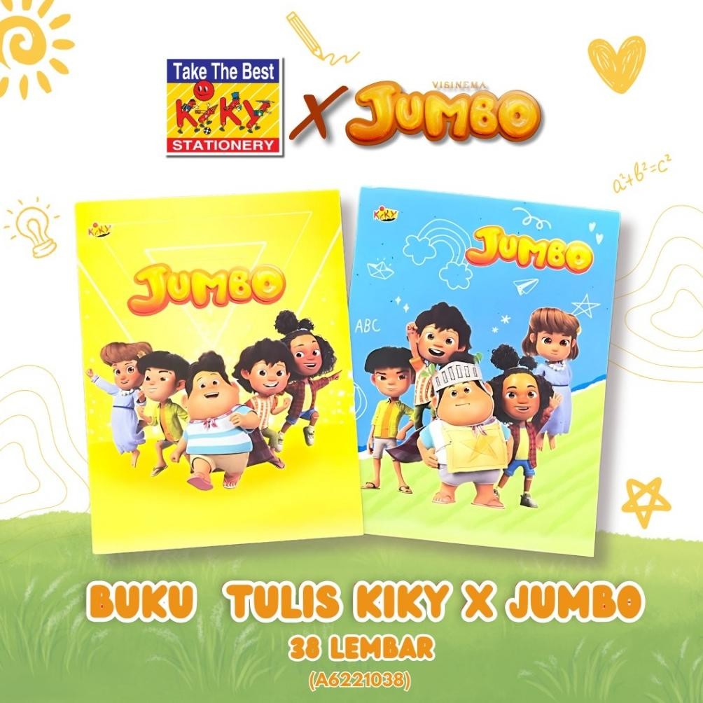 

KIKY X JUMBO Edisi Spesial Buku Tulis 38 Lembar - 1 Pak 10 Buku