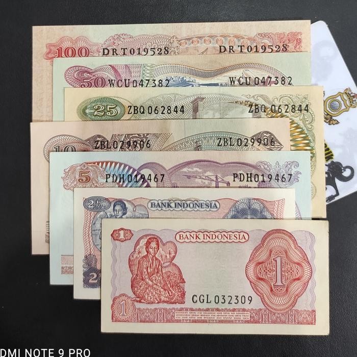 Uang Kertas Kuno Indonesia Set Mini Jendral Sudirman Tahun 1968 Original Dan Terpercaya