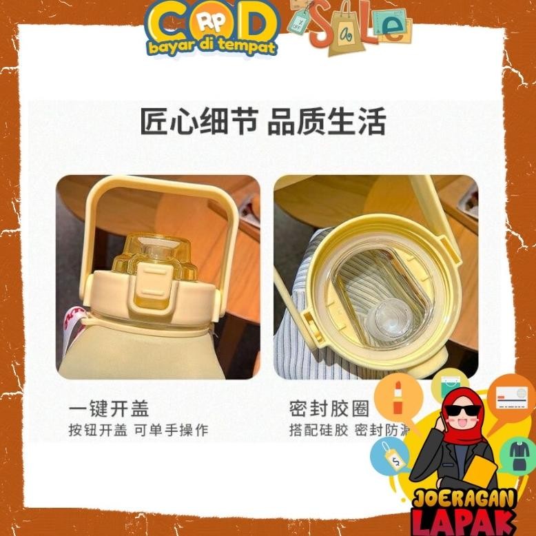 Botol Minum Kotak Gradasi Viral Bonus Hiasan Stiker 2D 3D Tumblr Bottle Spaylater 0%