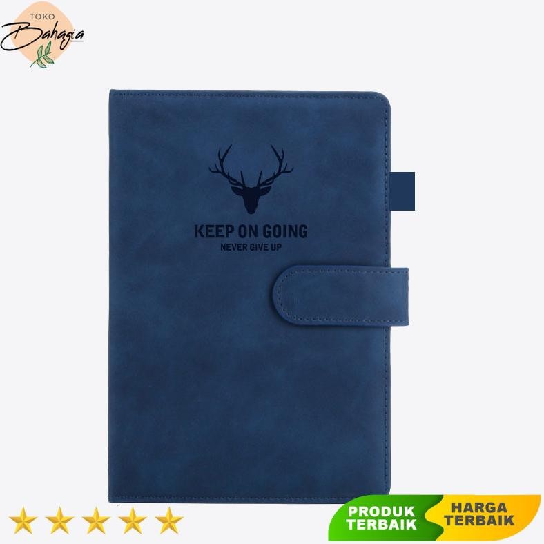 

Buku Catatan Harian Notebook Cover Kulit Magnetic Buckle A5